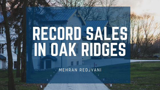 Record Sales in Oak Ridges
