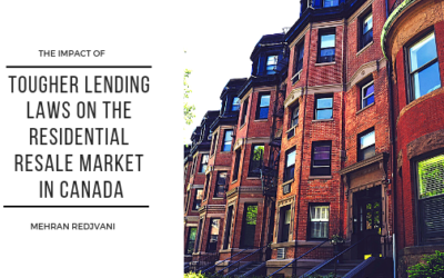 The Impact of Tougher Lending Laws on the Residential Resale Market in Canada